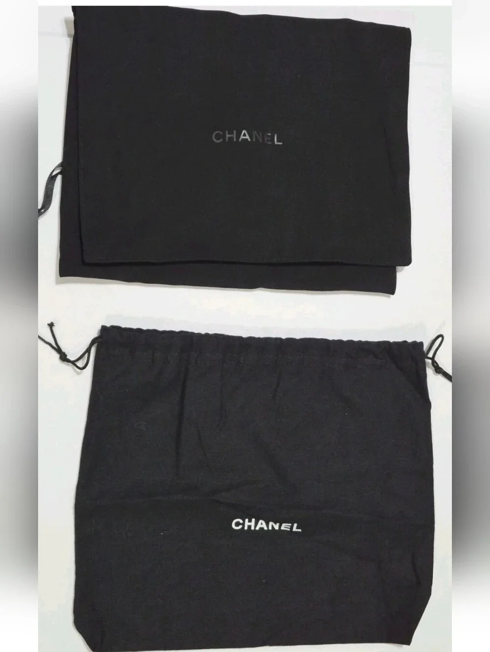 Chanel Lot of Empty Shoe Boxes + Dust Bags + Pouch + Shopping Paper Bag ...